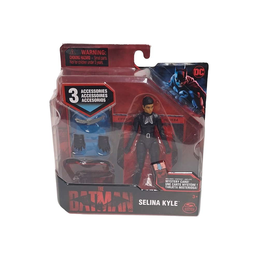 DC Comics The Batman 4” Selina Kyle Action Figure w/ 3 Accessories Mystery Card